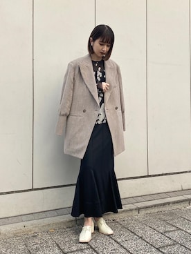 「AKIRANAKA（アキラナカ）のアイテム」を使った、yuriさん（レディース・161cm）の冬コーディネート