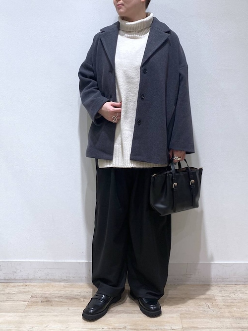 セール】《natural by clip》コクーンミドルコート（チェスターコート