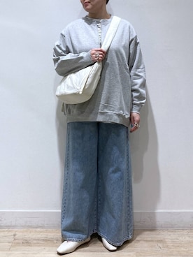 「studio CLIP（スタディオクリップ）のアイテム（シューズ）」を使った、うだかなさん（レディース・165cm）の春コーディネート