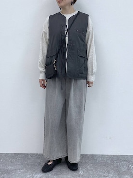 「アイテム（財布）」を使った、うだかなさん（レディース・165cm）の秋コーディネート