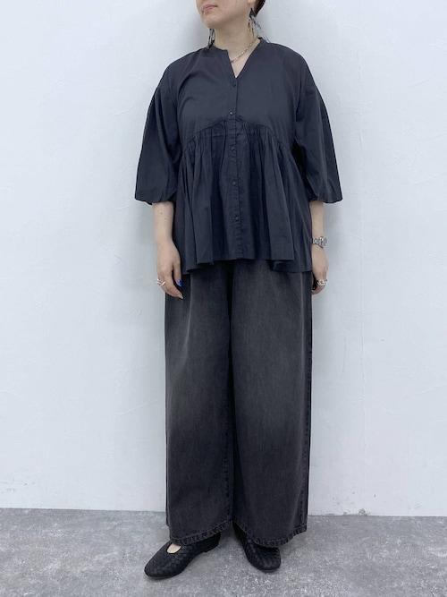 セール】《natural by clip》バルーンスリーブブラウス（シャツ