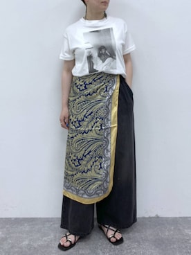 「アイテム（バンダナ/スカーフ）」を使った、うだかなさん（レディース・165cm・30代）の夏コーディネート
