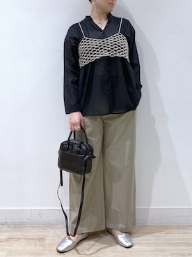 「アイテム（その他トップス、シルバー系）」を使った、うだかなさん（レディース・163cm）の夏コーディネート