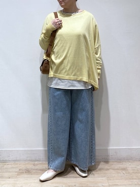 「studio CLIP（スタディオクリップ）のアイテム（シューズ）」を使った、うだかなさん（レディース・165cm）の春コーディネート
