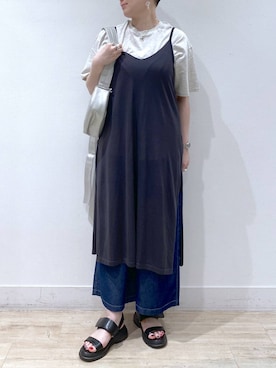 「アイテム（ワンピース/ドレス）」を使った、うだかなさん（レディース・163cm・30代）の夏コーディネート