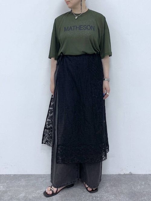 セール】《natural by clip》レースパッチワークスカート（スカート