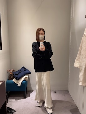 「BLACK BY MOUSSY（ブラックバイマウジー）のアイテム（ジャケット/アウター）」を使った、navyouさん（レディース・164cm）の冬コーディネート