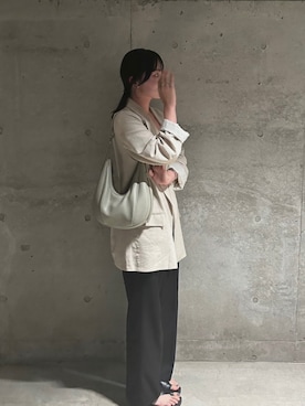 「秋先取りコーデ」｜「アイテム（ハンドバッグ）」を使った、ミ ユさん（レディース・164cm）の秋コーディネート