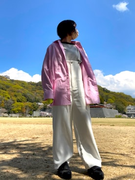 「mystic（ミスティック）のアイテム（サロペット/オーバーオール）」を使った、4yarn1【相互】さん（レディース・158cm）の春コーディネート