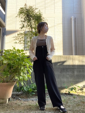「mystic（ミスティック）のアイテム（サロペット/オーバーオール）」を使った、4yarn1【相互】さん（レディース・158cm）の夏コーディネート