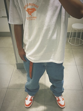 「FR2」｜「アイテム（パンツ）」を使った、SHOさん（メンズ・175cm）の夏コーディネート