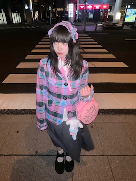 「HEIHEI（ヘイヘイ）のアイテム」を使った、あひるちゃんさん（レディース・155cm）の春コーディネート