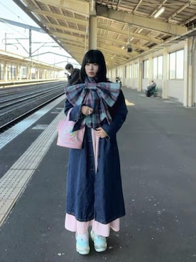 「HEIHEI（ヘイヘイ）のアイテム」を使った、あひるちゃんさん（レディース・155cm）の冬コーディネート