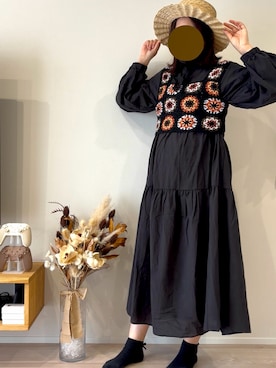 「classicalelf（クラシカルエルフ）のアイテム（ワンピース/ドレス）」を使った、なおなおさん（レディース・158cm）の春コーディネート