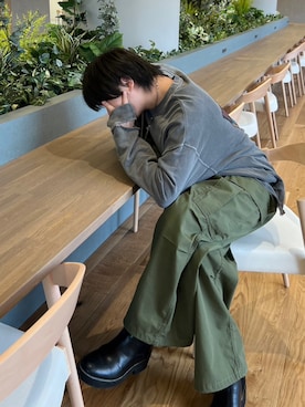 「RAGEBLUE（レイジブルー）のアイテム（ブーツ）」を使った、けさん（メンズ・173cm）の春コーディネート