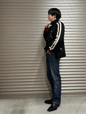 「GUCCI（グッチ）のアイテム（ジャケット/アウター）」を使った、けさん（メンズ・173cm）の秋コーディネート