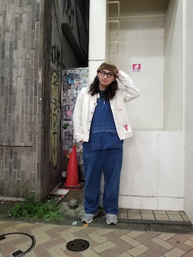 「and wander（アンドワンダー）のアイテム（帽子）」を使った、わくたさん（メンズ・177cm）の秋コーディネート