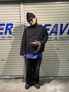 「Barbour（バブアー）のアイテム」を使った、わくたさん（メンズ・177cm）の秋コーディネート