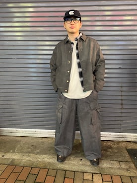 「BEAVER（ビーバー）のアイテム」を使った、わくたさん（メンズ・177cm）の春コーディネート