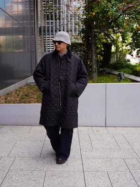 「Barbour（バブアー）のアイテム（その他アウター）」を使った、わくたさん（メンズ・177cm）の秋コーディネート