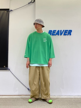 「ラグランTシャツ」｜わくたさん（メンズ・177cm・20代）の春コーディネート