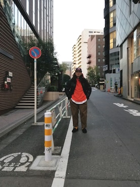 「Retro Grade（レトログレード）のアイテム」を使った、わくたさん（メンズ・177cm）の秋コーディネート