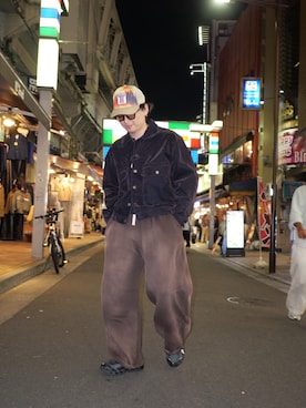 「BEAVER（ビーバー）のアイテム（ジャケット/アウター）」を使った、わくたさん（メンズ・177cm）の秋コーディネート