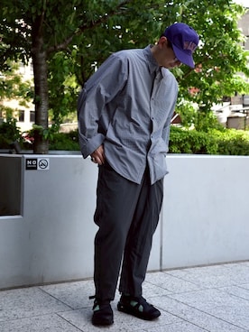 「アイテム（チノパンツ）」を使った、わくたさん（メンズ・177cm・20代）の夏コーディネート
