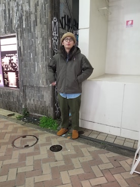 「ABU GARCIA（アブ・ガルシア）のアイテム（ジャケット/アウター）」を使った、わくたさん（メンズ・177cm）の冬コーディネート