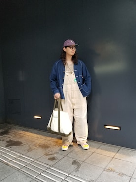 「MANASTASH（マナスタッシュ）のアイテム（バッグ）」を使った、わくたさん（メンズ・177cm）の夏コーディネート