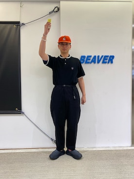 「MANASTASH（マナスタッシュ）のアイテム（チノパンツ）」を使った、わくたさん（メンズ・177cm）の冬コーディネート