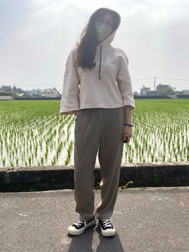 「EXCELSIOR（エクセルシオール）のアイテム」を使った、洵兒さん（レディース・153cm）の春コーディネート