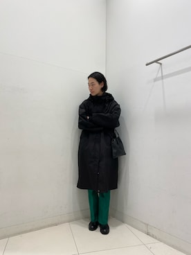 「Uiscel（ユイセル）のアイテム（モッズコート）」を使った、tさん（メンズ・173cm）の冬コーディネート