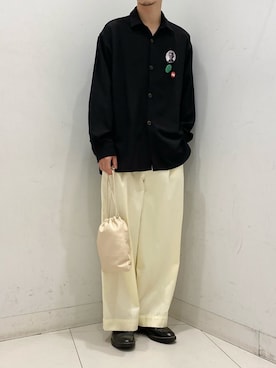 tさんの「チノタックワイドパンツ」を使ったコーディネート