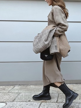 ALEXIA STAMさん（レディース・157cm）の冬コーディネート