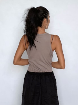 ALEXIA STAMさん（レディース・157cm）の夏コーディネート