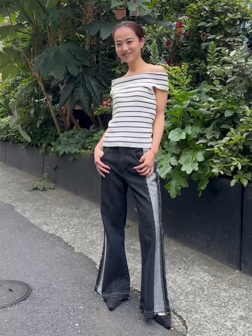 新品未使用ALEXIA STAM ボトム Lee x ALEXIA STAM] Bell Bottom Denim Pants | ALEXIA STAM