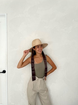 ALEXIA STAMさん(レディース・154cm)の夏コーディネート