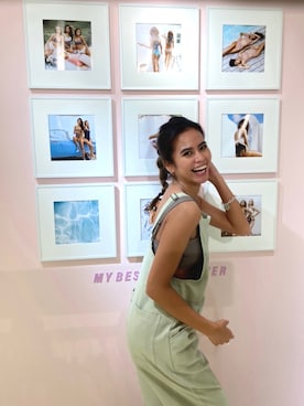 ALEXIA STAMさん（レディース・161cm）の夏コーディネート