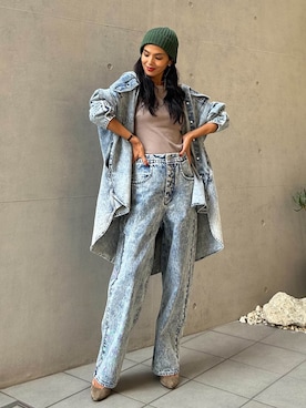 ALEXIA STAMさん（レディース・157cm）の夏コーディネート