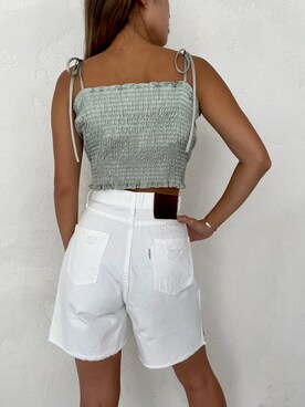 ALEXIA STAMさん（レディース・154cm）の夏コーディネート