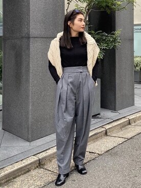 ALEXIA STAMさん（レディース・163cm）の秋コーディネート