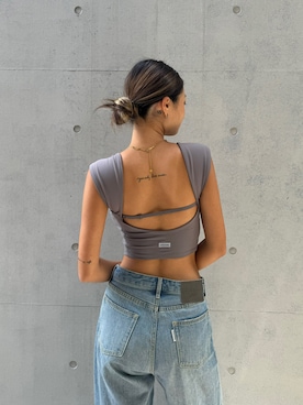 ALEXIA STAMさん（レディース・163cm）の夏コーディネート