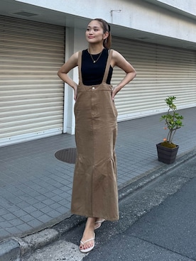 「ベージュコーデ」｜ALEXIA STAMさん（レディース・163cm）の夏コーディネート