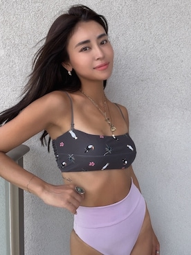 「アイテム（水着/着物・浴衣）」を使った、ALEXIA STAMさん（レディース・158cm）の秋コーディネート