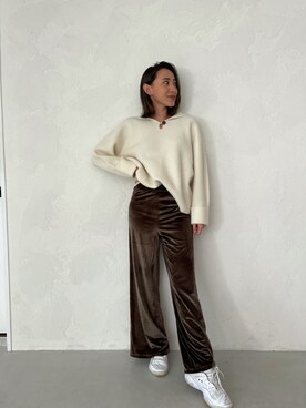 ALEXIA STAMさん（レディース・163cm）の秋コーディネート