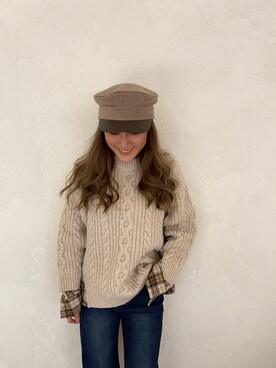 ALEXIA STAMさん（レディース・157cm）の冬コーディネート