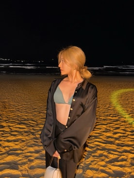 「アイテム（水着）」を使った、ALEXIA STAMさん（レディース・160cm）の秋コーディネート