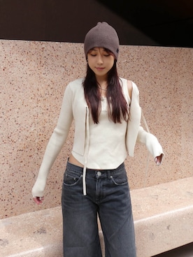 ALEXIA STAMさん（レディース・164cm）の秋コーディネート