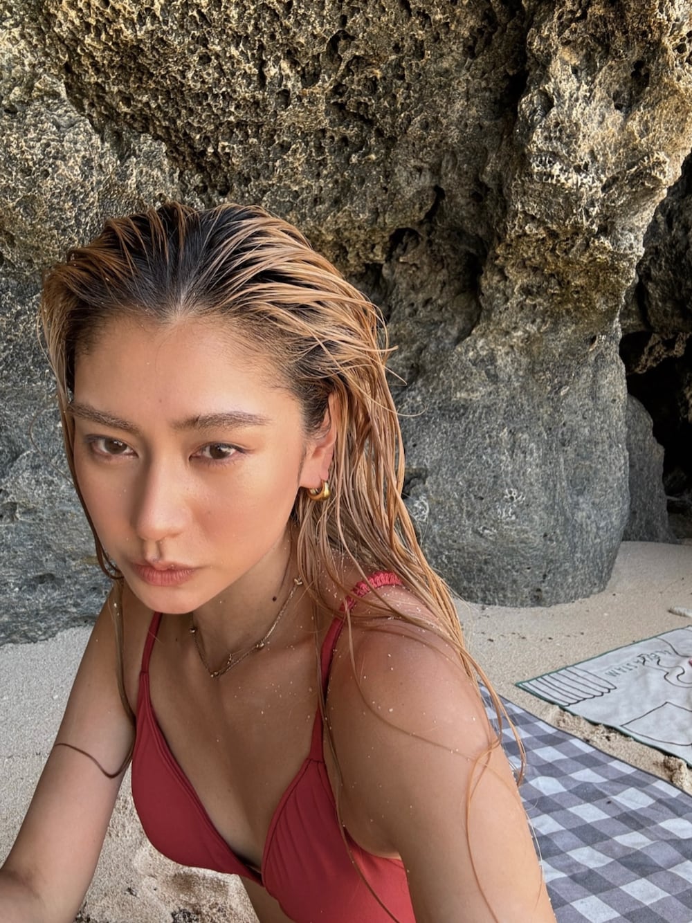 ALEXIA STAM（アリシアスタン）の「Madeline /スリムクシュ紐TOP（水着
